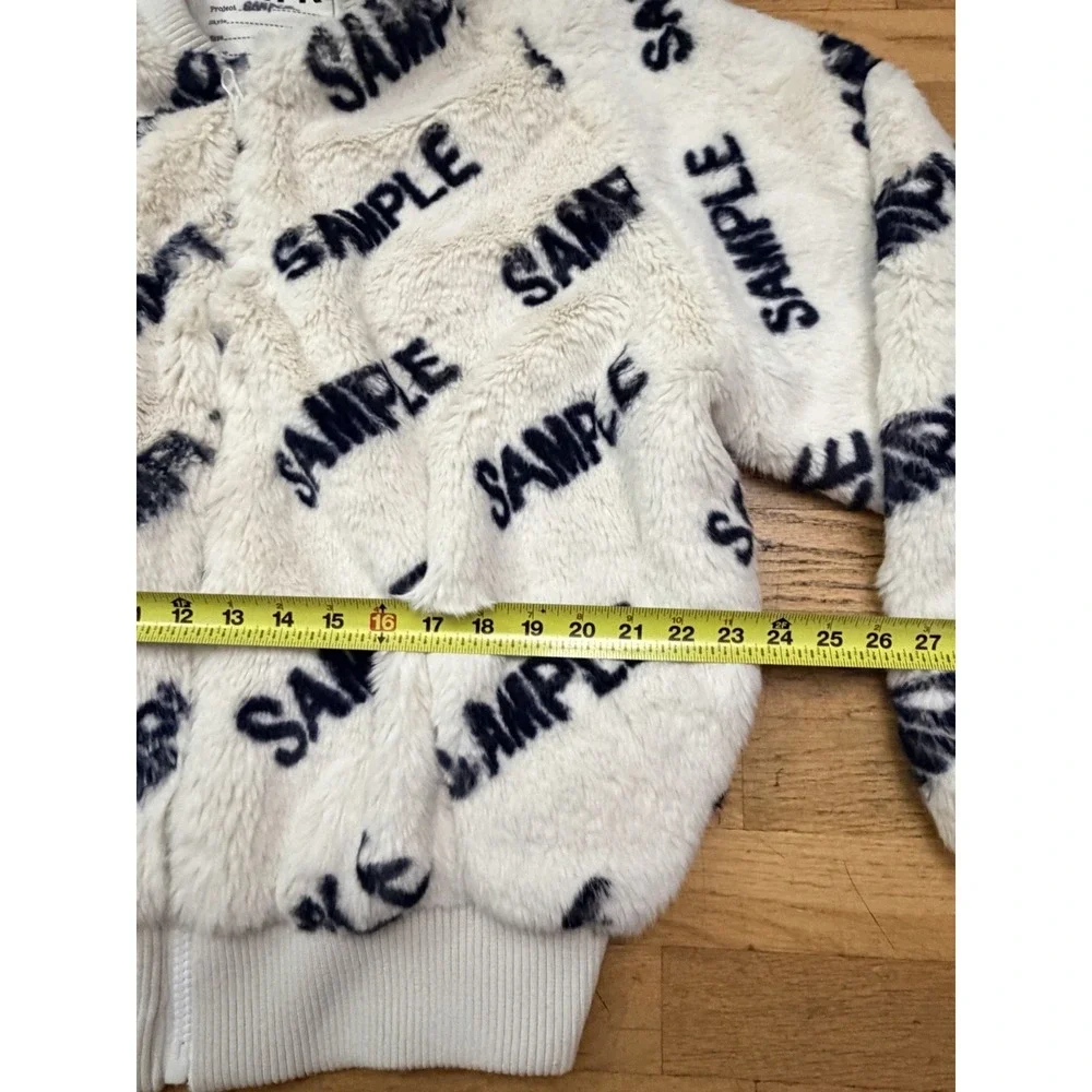 RARE Prototype SMFK Sample Fur Jacket All Over Print Zip Streetwear Collectable